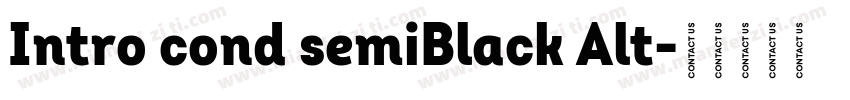 Intro cond semiBlack Alt字体转换